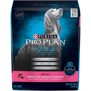 Purina Pro Plan Focus Adult Sensitive Skin & Stomach Salmon & Rice Formula Dry Dog Food
