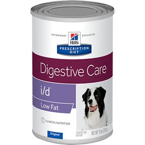 Hill's Prescription Diet i/d Digestive Care Low Fat Original Flavor Pate Canned Dog Food, 13-oz, case of 12