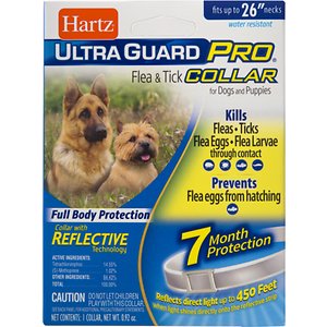 Hartz UltraGuard Pro Reflective Flea & Tick Collar for Dogs & Puppies, 1 count