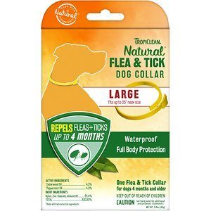 TropiClean Flea & Tick Repellent Collar for Large Dogs, 25-in